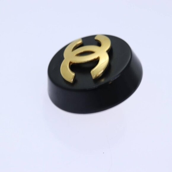 AUTHENTIC CHANEL COCO Mark Earring metal Gold CC - Picture 9 of 16